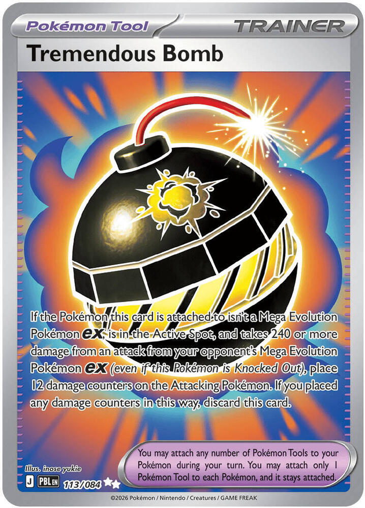 Tremendous Bomb - 113/084 Pitch Black Ultra Rare