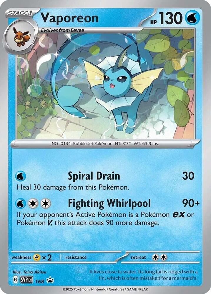 Vaporeon - Scarlet & Violet Promo 168