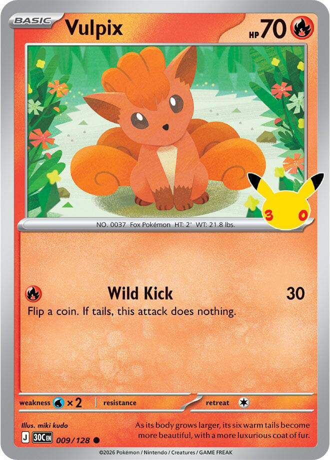 Vulpix - 009/128 30th Celebration