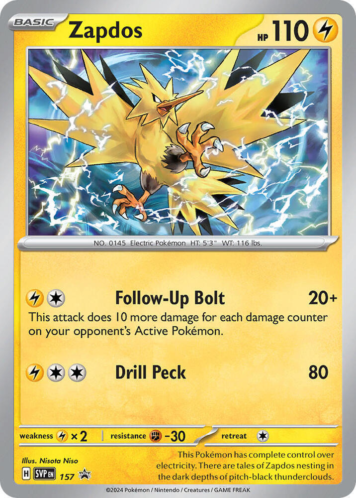Zapdos - Scarlet & Violet Promo 157 Holo Rare