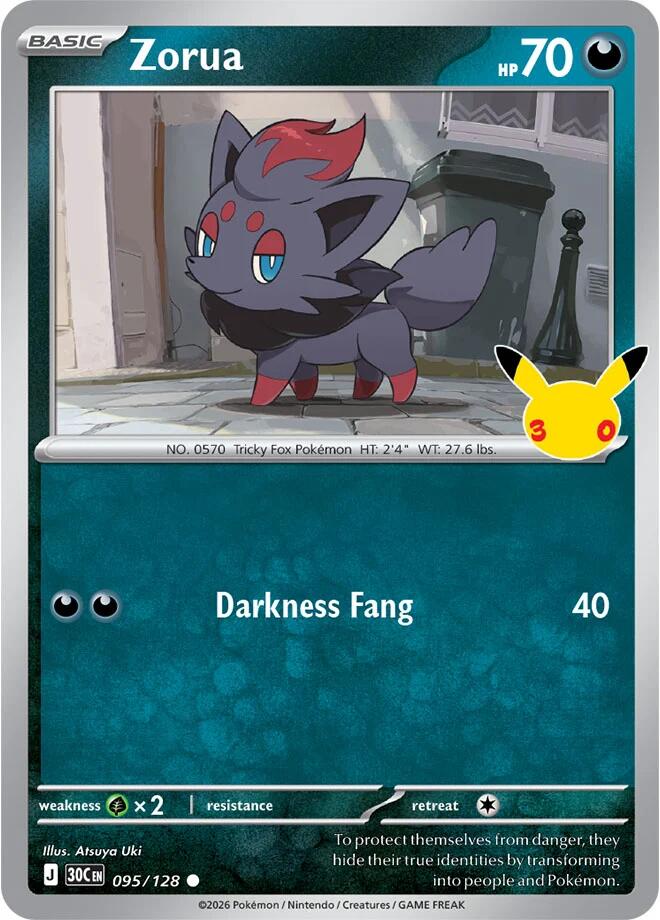 Zorua - 095/128 30th Celebration