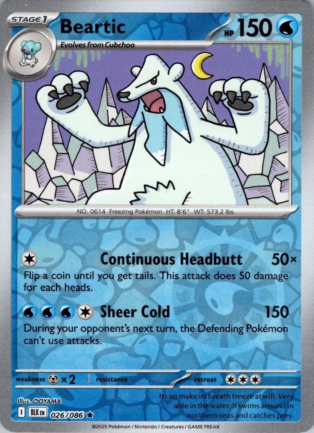 Beartic - 029/086 Black Bolt Rare