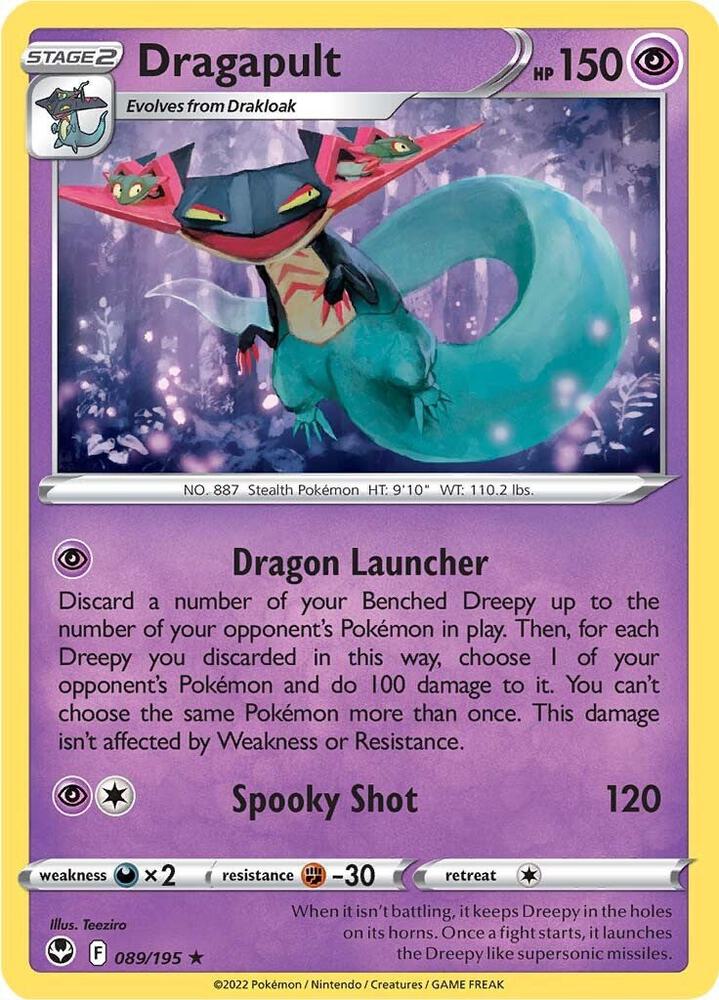 Dragapult - Silver Tempest 089/195 Holo Rare