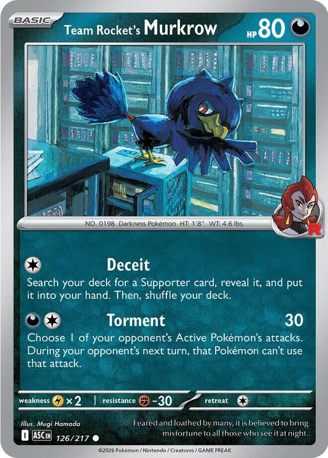 Team Rocket's Murkrow - 126/217 Ascended Heroes