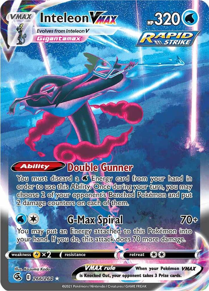 Inteleon VMAX - Fusion Strike 266/264 Alternate Art Secret