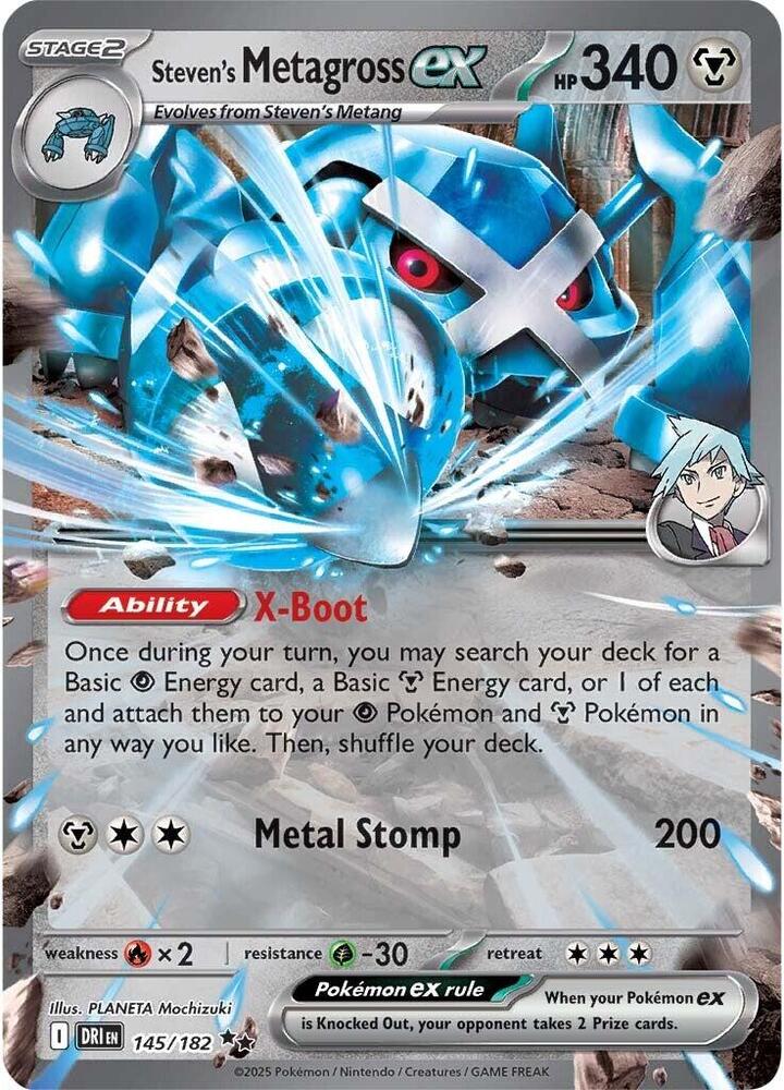 Steven's Metagross EX - Destined Rivals 145/182 Double Rare