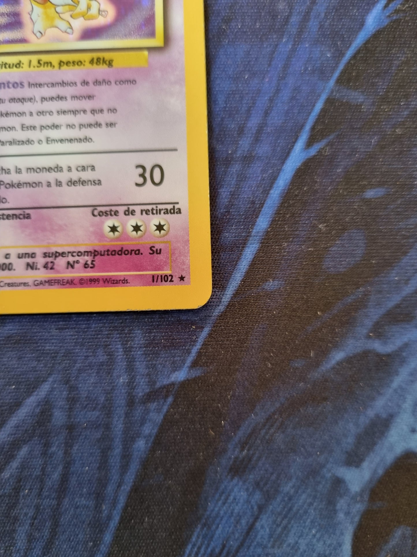 Alakazam 1era Edición - 1/102 Base Set 1999 Holo Rare - Español