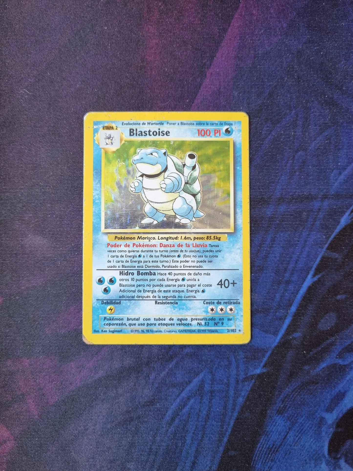 Blastoise - 2/102 Base Set Holo Rare - Español