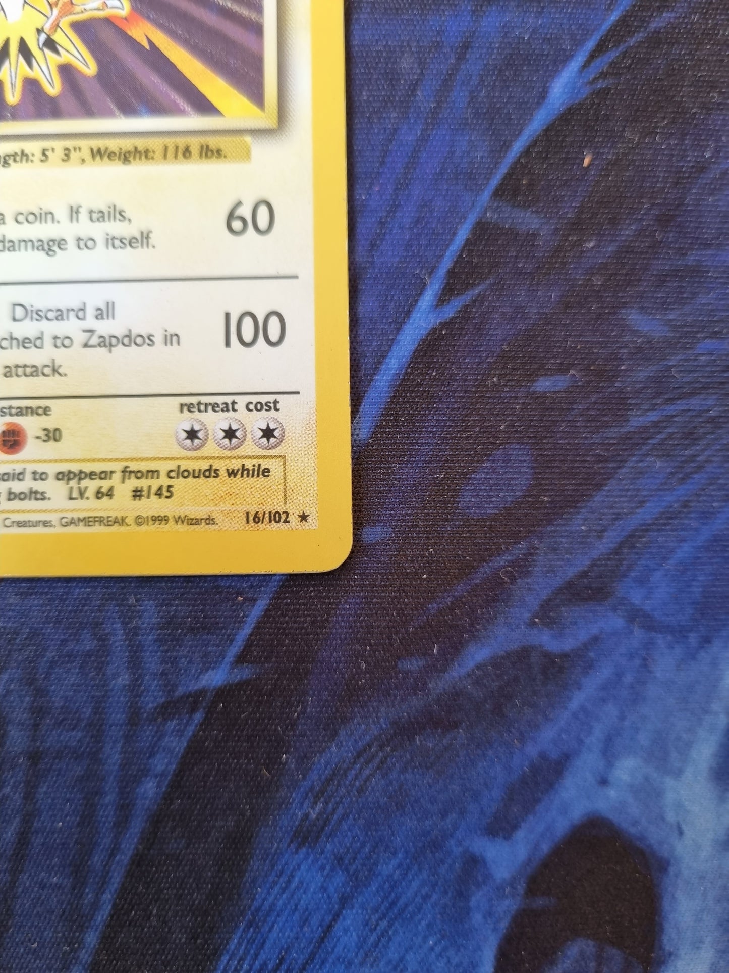 Zapdos - 16/102 Base Set Holo Rare - Inglés