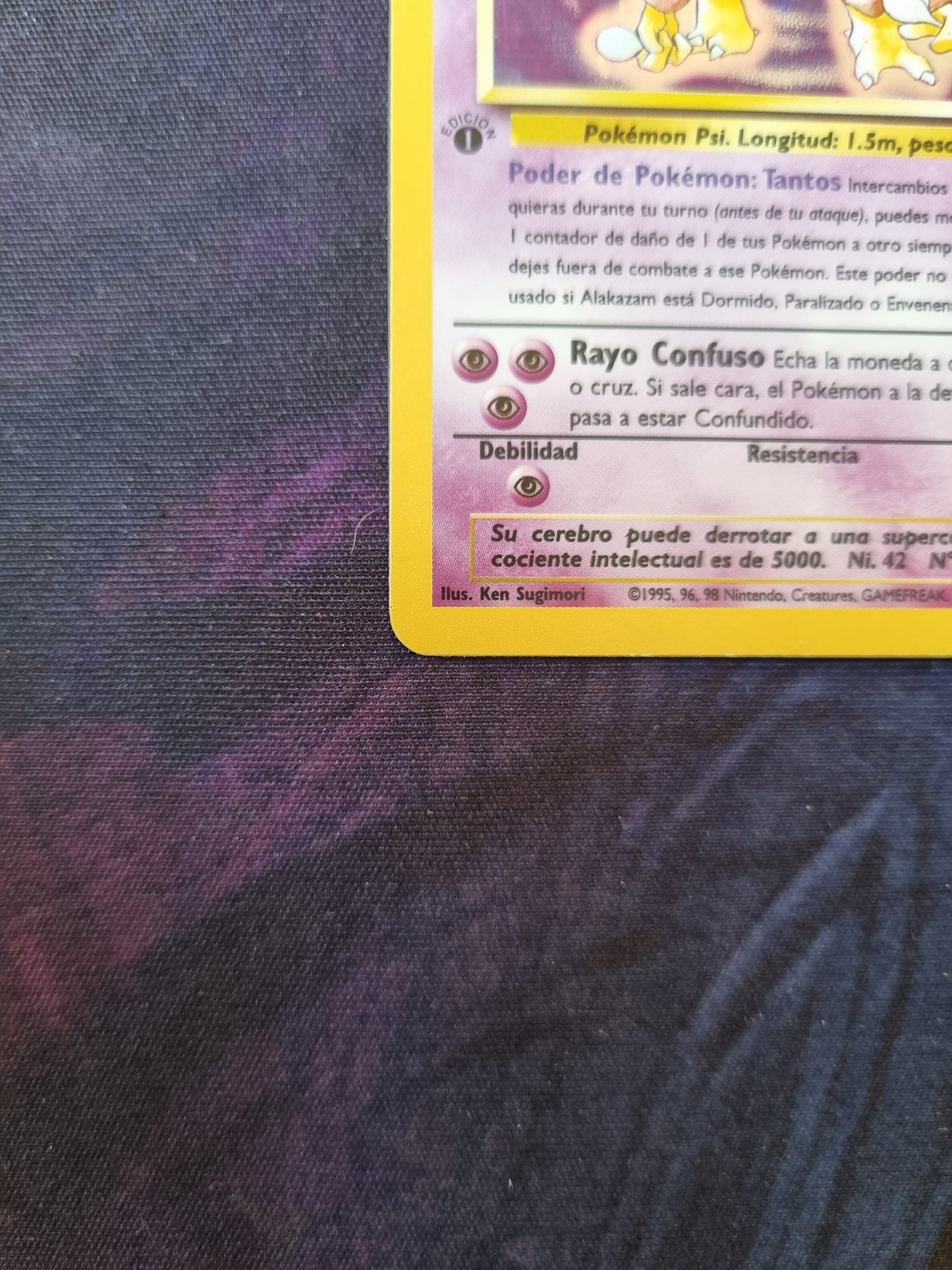 Alakazam 1era Edición - 1/102 Base Set 1999 Holo Rare - Español