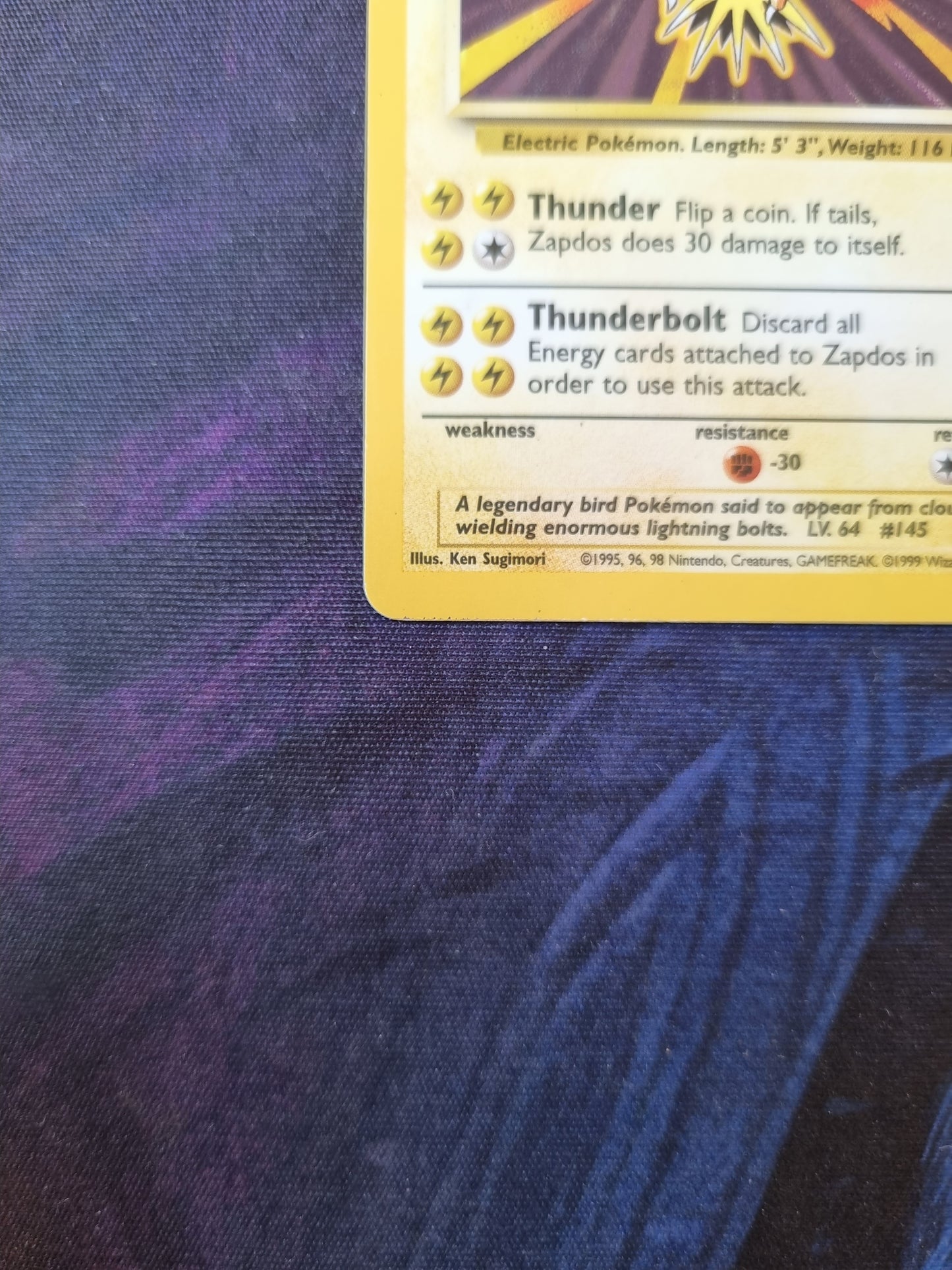 Zapdos - 16/102 Base Set Holo Rare - Inglés