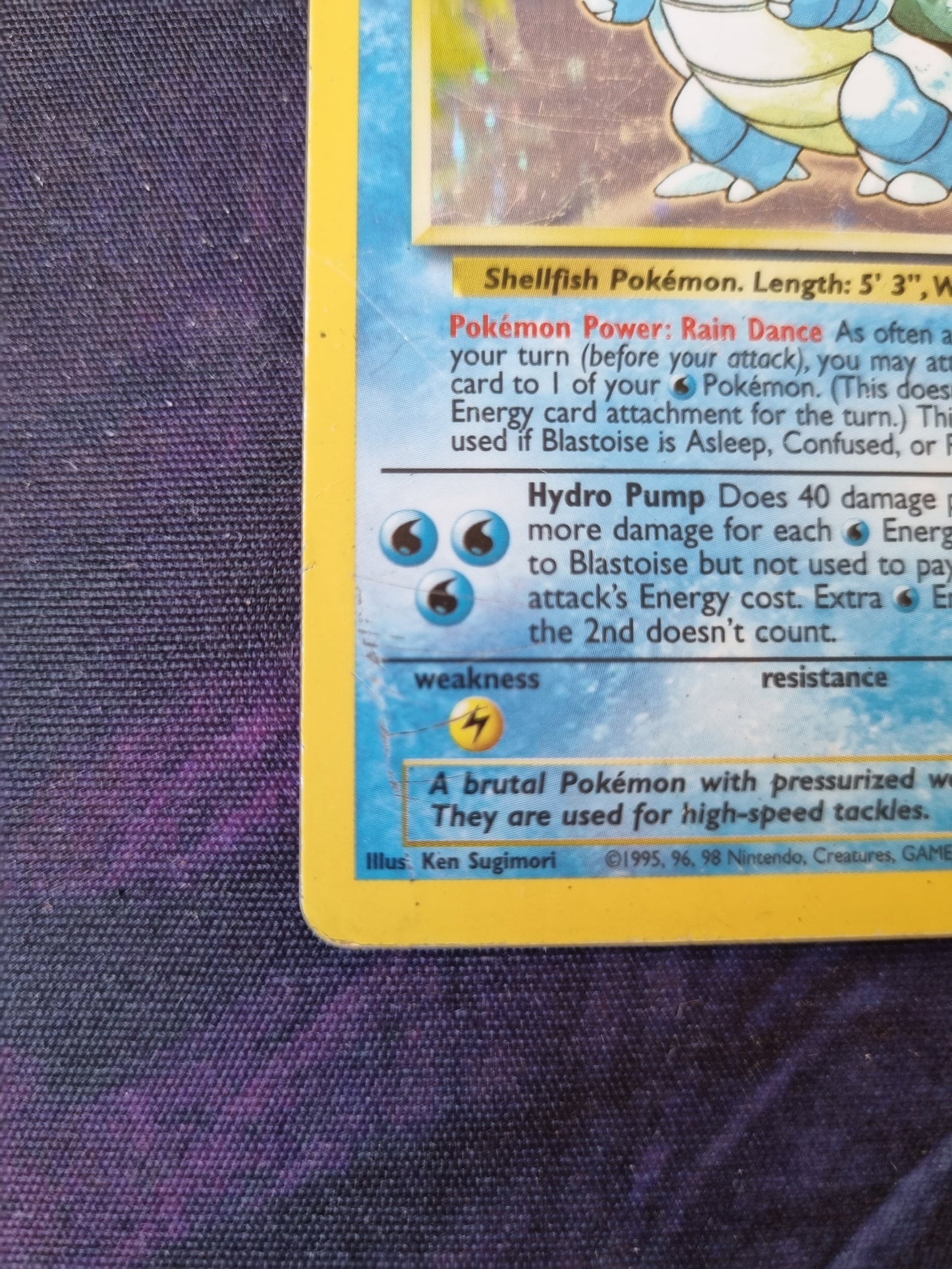 Blastoise - 2/102 Base Set Holo Rare - Inglés