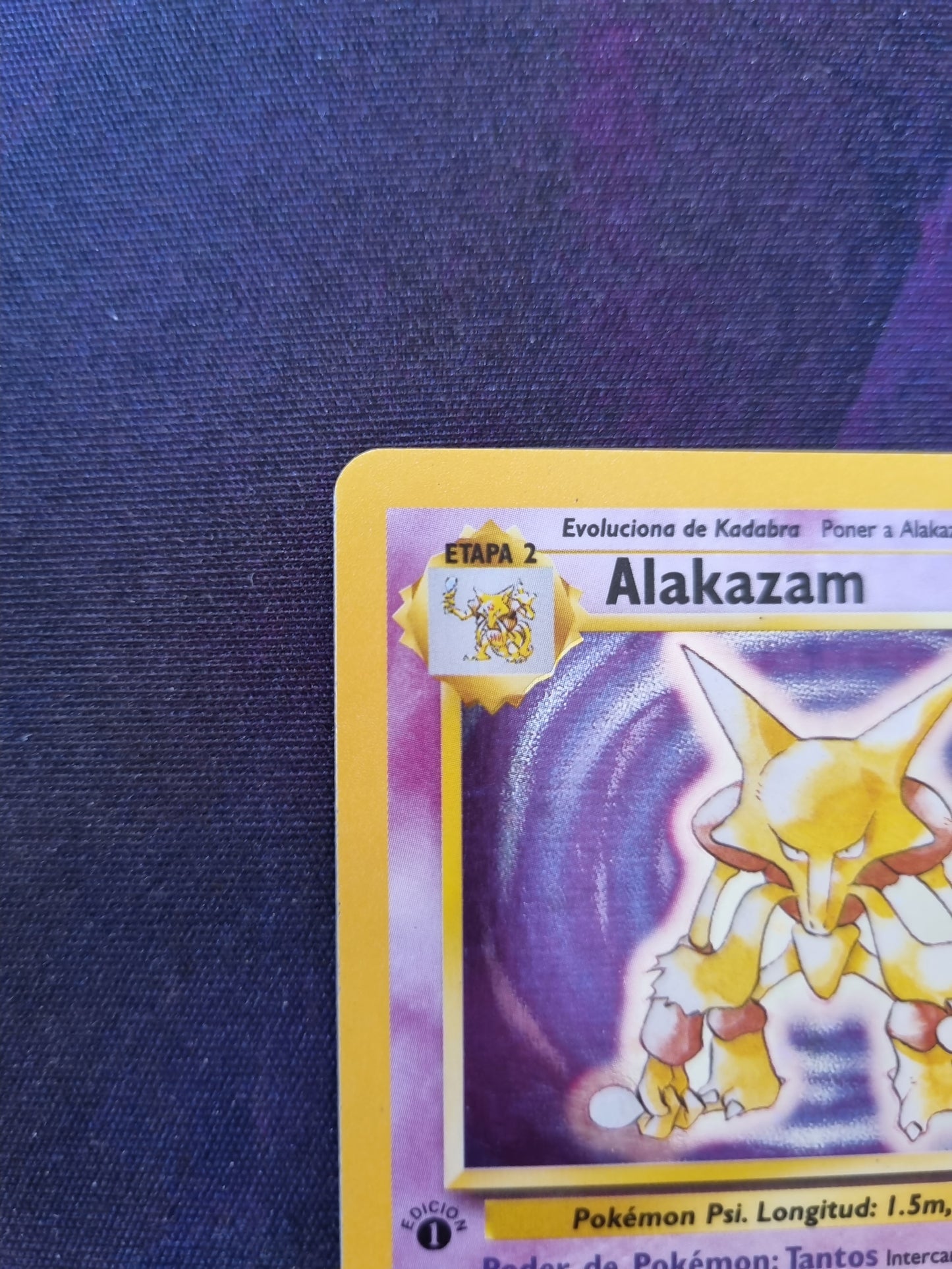 Alakazam 1era Edición - 1/102 Base Set 1999 Holo Rare - Español