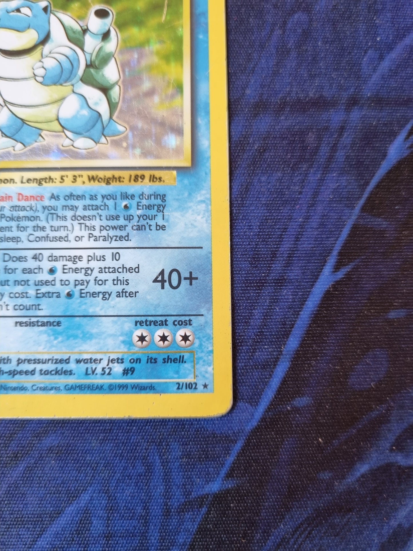 Blastoise - 2/102 Base Set Holo Rare - Inglés
