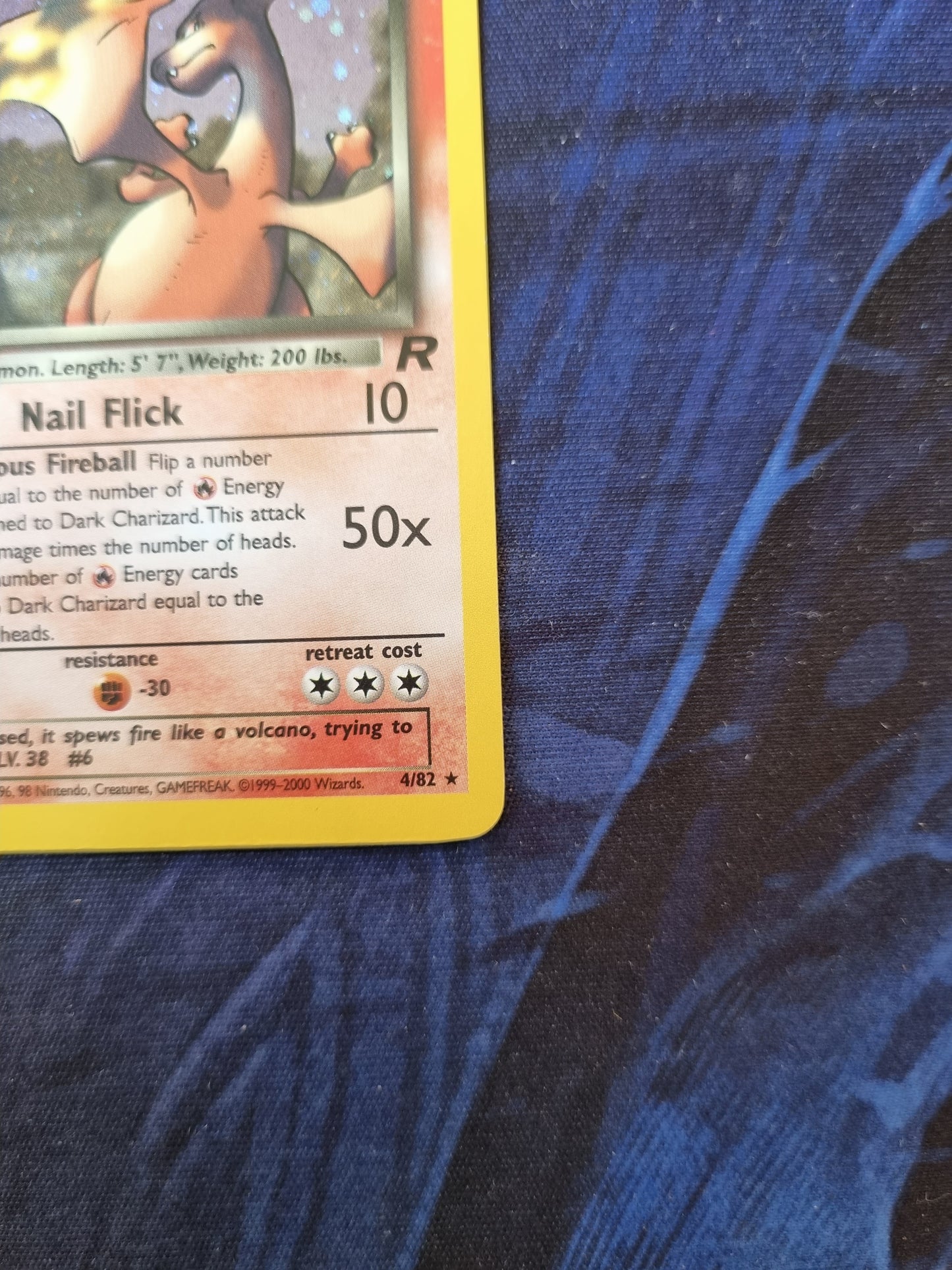 Dark Charizard - 8/82 Team Rocket Holo Rare - Inglés