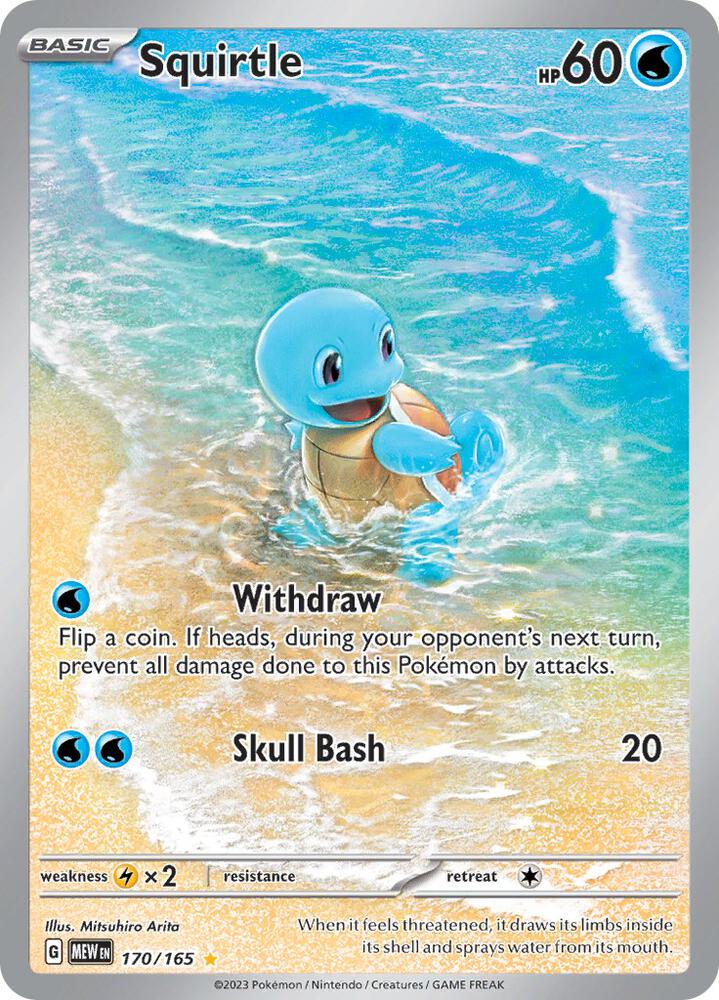 Squirtle - 170/165 Scarlet & Violet 151 Illustration Rare
