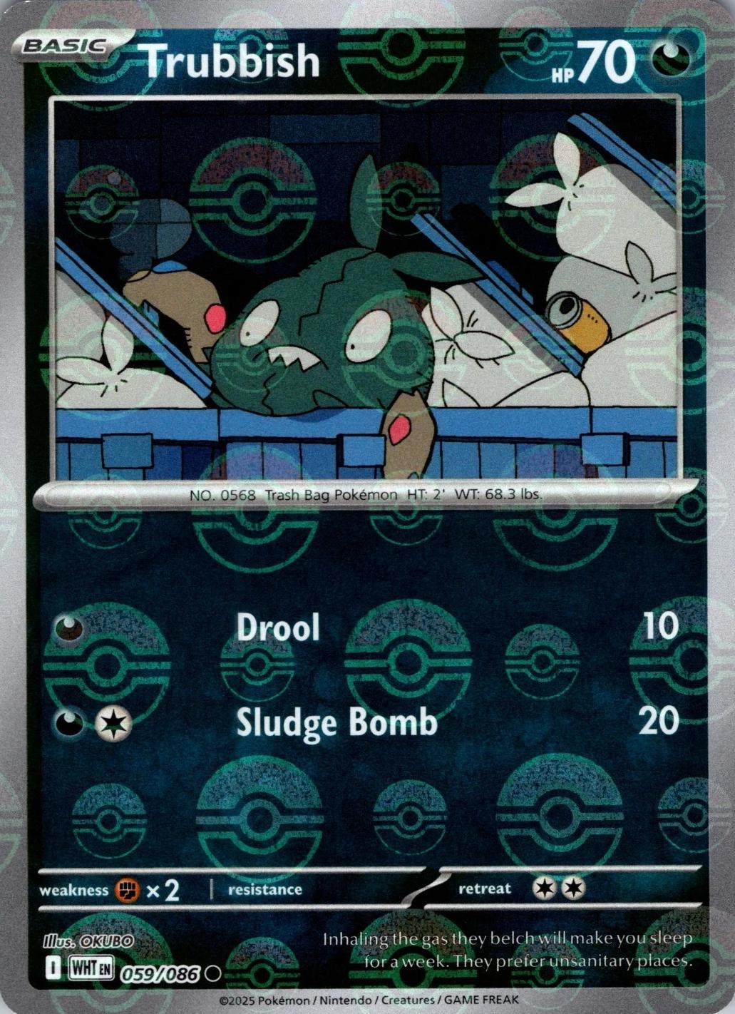 Trubbish (Poke Ball Pattern) - 059/086 White Flare