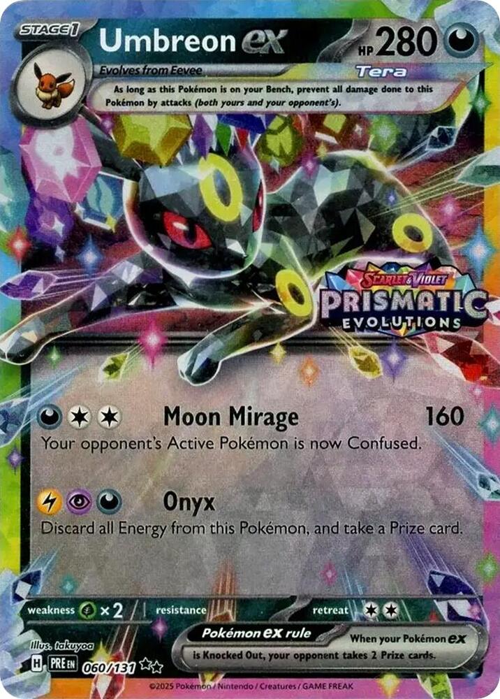 Umbreon EX - 060/131 (Prismatic Evolutions Stamp) Sellado