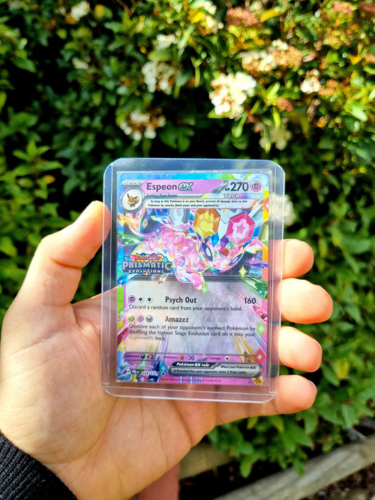 Espeon EX - 034/131 (Prismatic Evolutions Stamp) Sellado