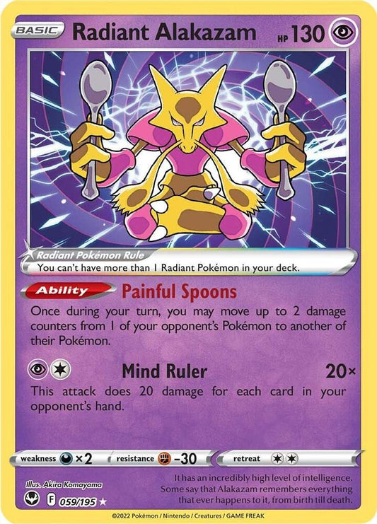 Radiant Alakazam/ Alakazam Radiante - 059/195 Silver Tempest