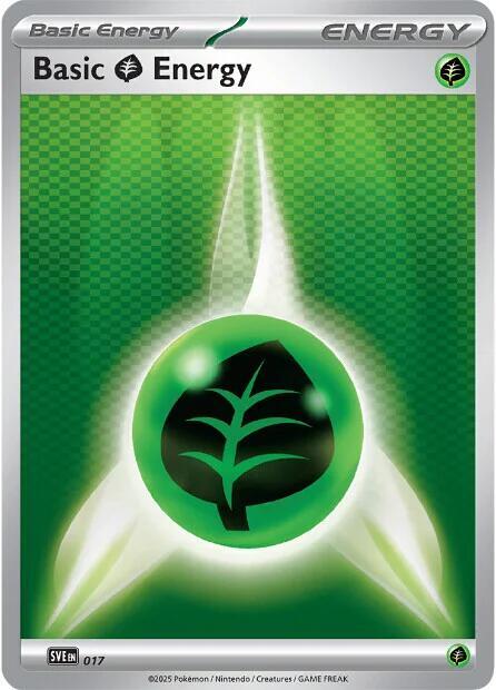 Grass Energy SV 017 Reverse Holo - Black Bolt & White Flare