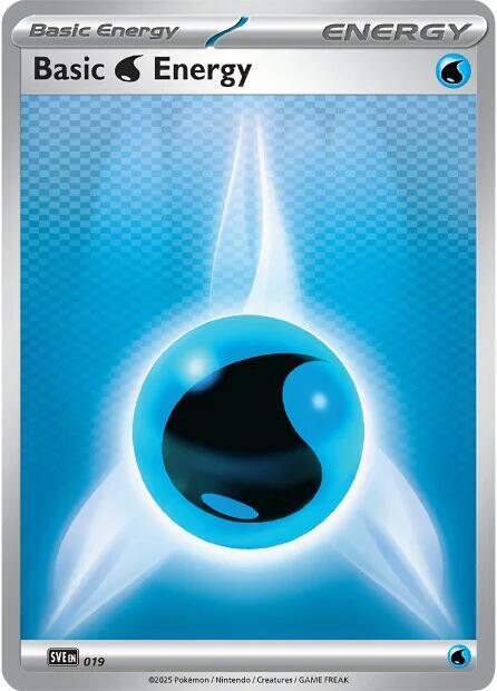 Water Energy SV 019 Reverse Holo - Black Bolt & White Flare