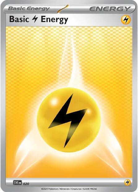 Lightning Energy SV 020 Reverse Holo - Black Bolt & White Flare