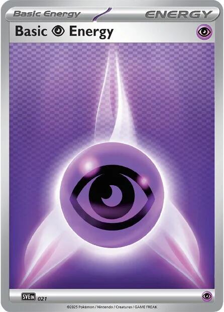 Psychic Energy SV 021 Reverse Holo - Black Bolt & White Flare