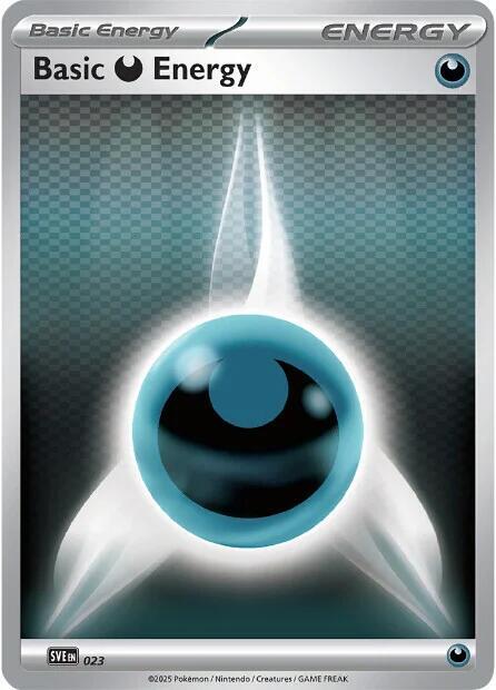 Darkness Energy SV 023 Reverse Holo - Black Bolt & White Flare