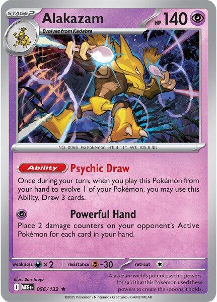 Alakazam - 056/132 Mega Evolution Rare