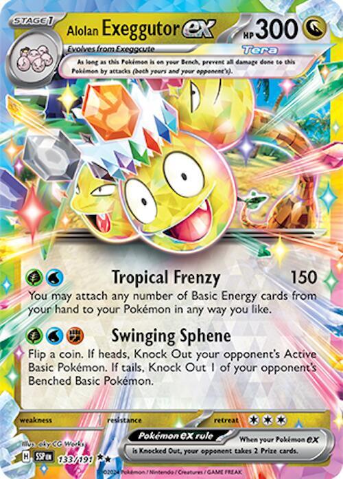 Alolan Exeggutor EX - Surging Sparks 133/191 Double Rare