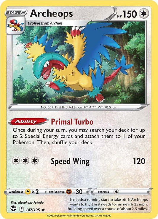 Archeops - Silver Tempest 147/195 Holo Rare