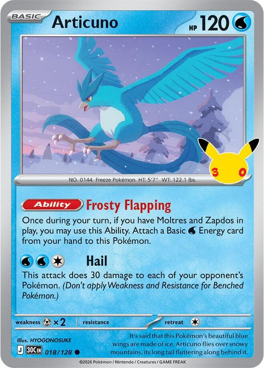 Articuno - 018/128 30th Celebration