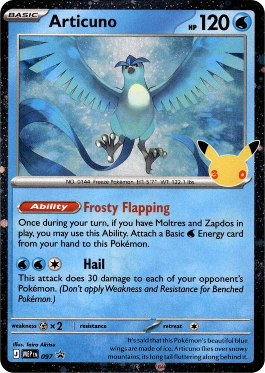 Articuno - 097 (30th Celebration) Mega Evolution Promo