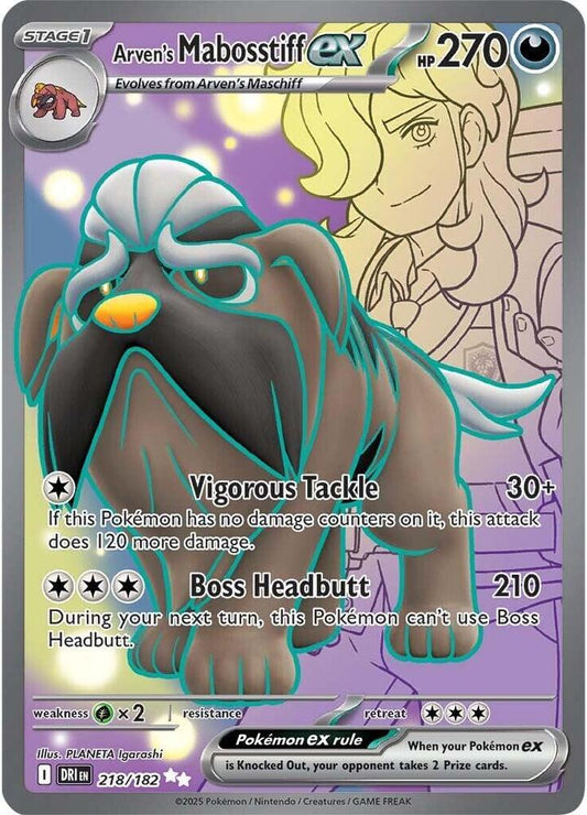 Arven's Mabosstiff EX - Destined Rivals 218/182 Ultra Rare