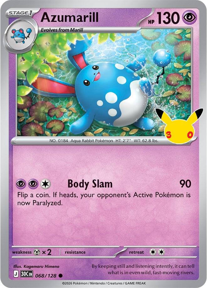Azumarill - 068/128 30th Celebration