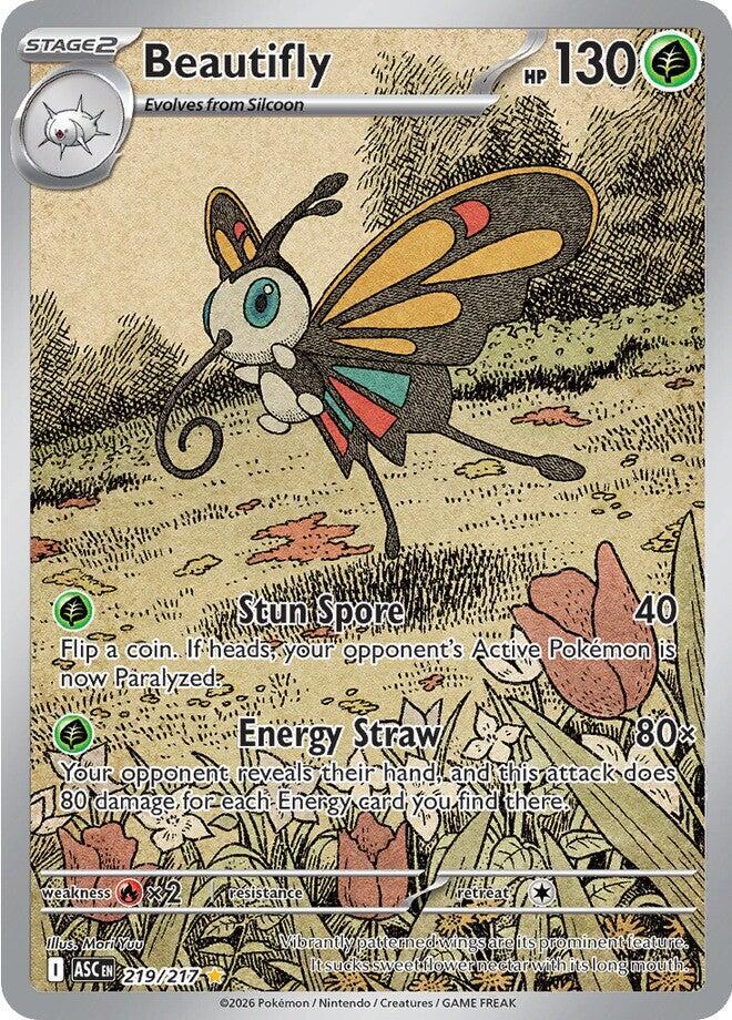 Beautifly - 219/217 Ascended Heroes Illustration Rare