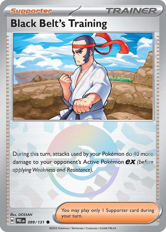 Black Belt's Training - Prismatic Evolutions 099/131 Poke Ball Holo