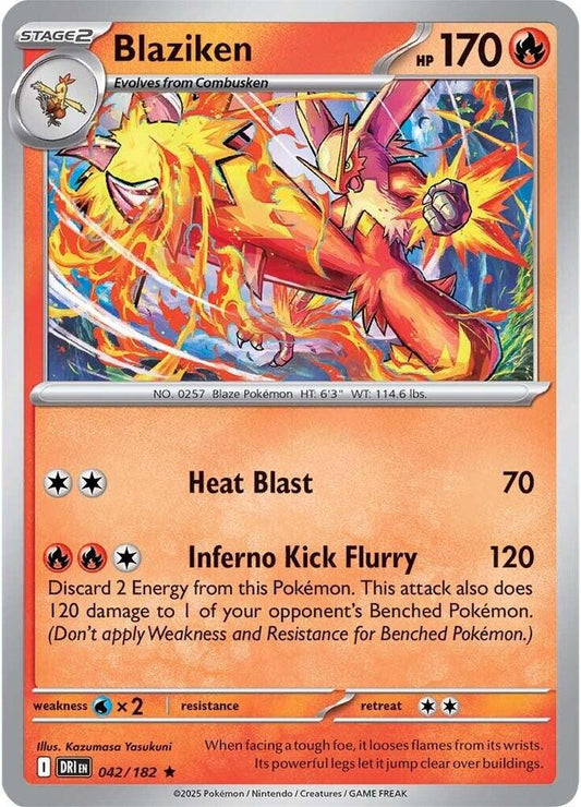 Blaziken - Destined Rivals 042/182 Holo Rare