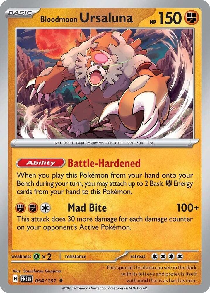 Bloodmoon Ursaluna - Prismatic Evolutions 054/131 Rare