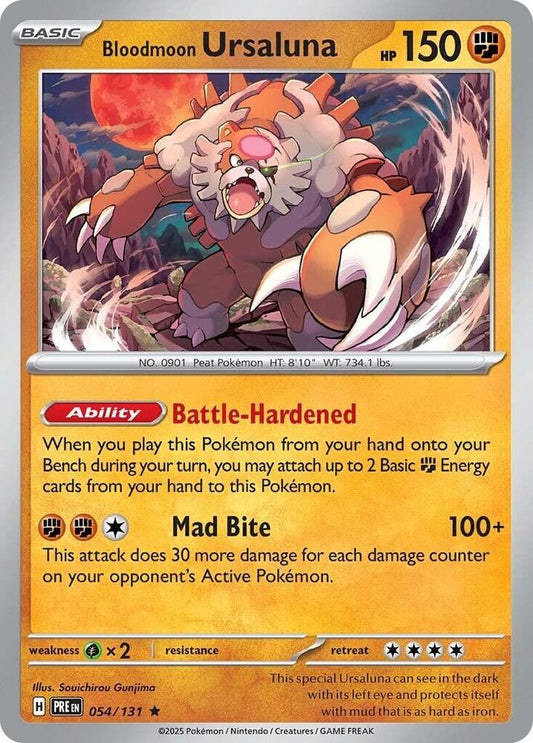 Bloodmoon Ursaluna - Prismatic Evolutions 054/131 Rare