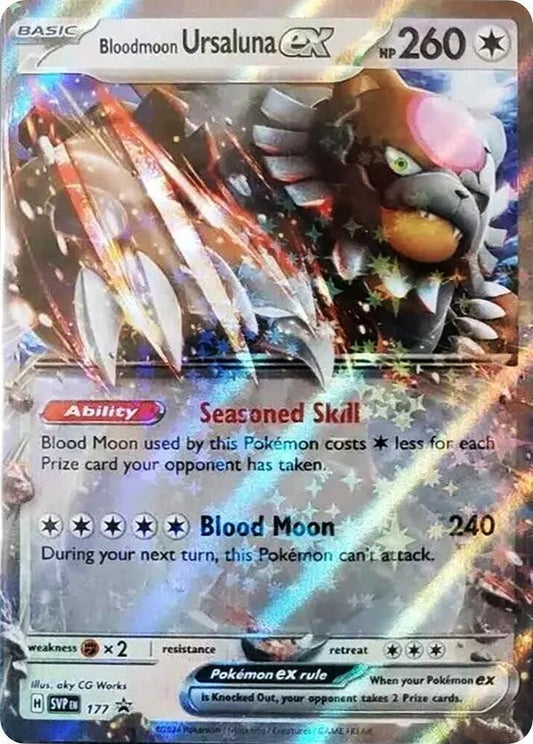 Bloodmoon Ursaluna EX - Scarlet & Violet 177 Promo