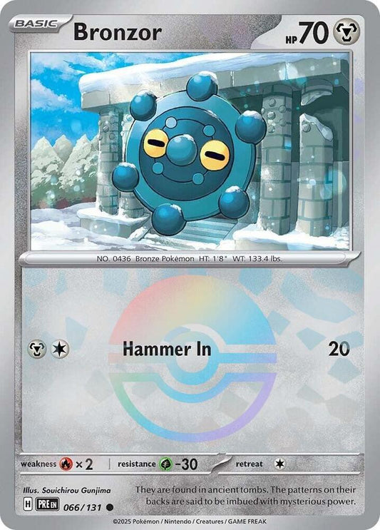 Bronzor - Prismatic Evolutions 066/131 Poke Ball Holo