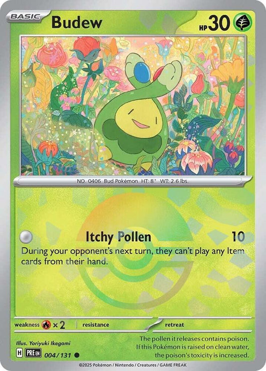 Budew - Prismatic Evolutions 004/131 Poke Ball Holo