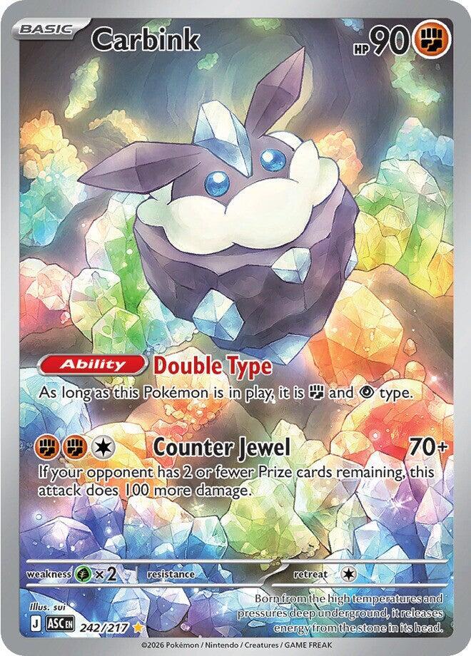 Carbink - 242/217 Ascended Heroes Illustration Rare