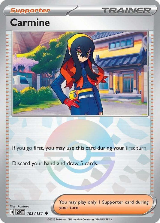 Carmine - 103/131 Prismatic Evolutions Poke Ball Holo