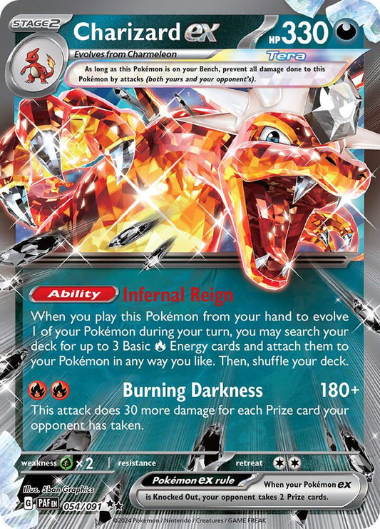 Charizard EX - Paldean Fates 054/091 Double Rare