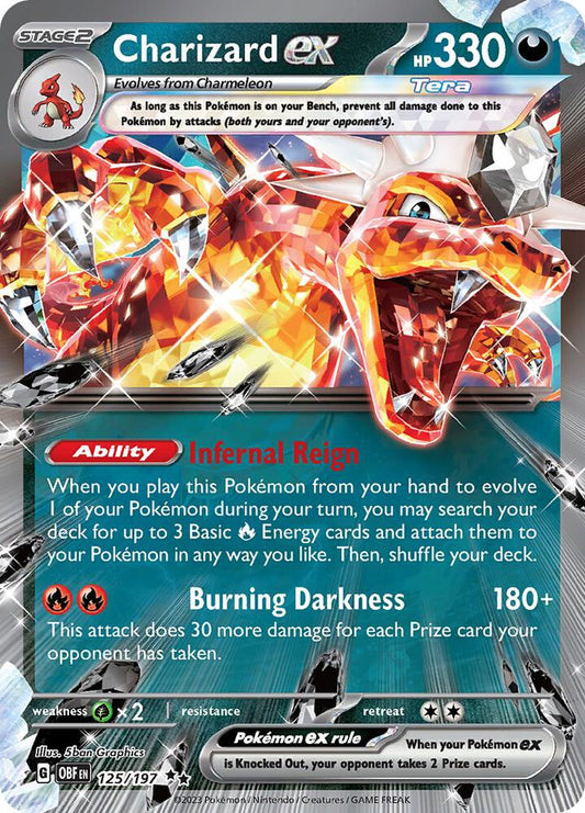 Charizard ex - 125/197 Obsidian Flames Double Rare
