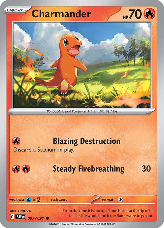 Charmander - Paldean Fates 007/091 Common