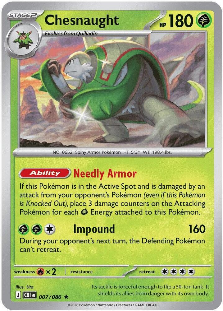 Chesnaught - 007/086 Chaos Rising